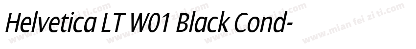 Helvetica LT W01 Black Cond字体转换
